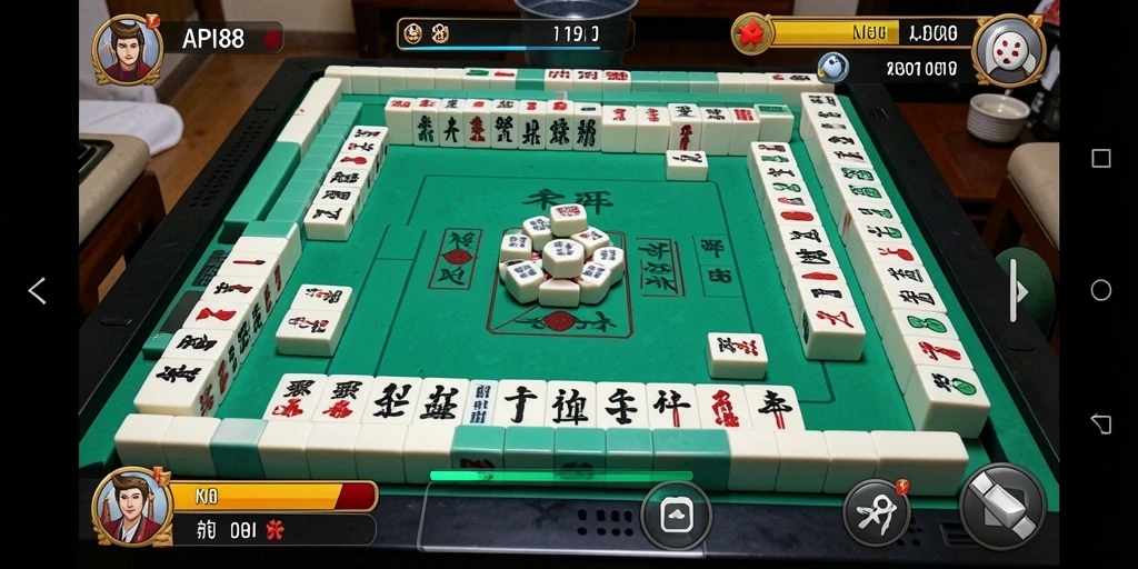Screenshot gameplay API88 menunjukkan keseruan permainan Mahjong.