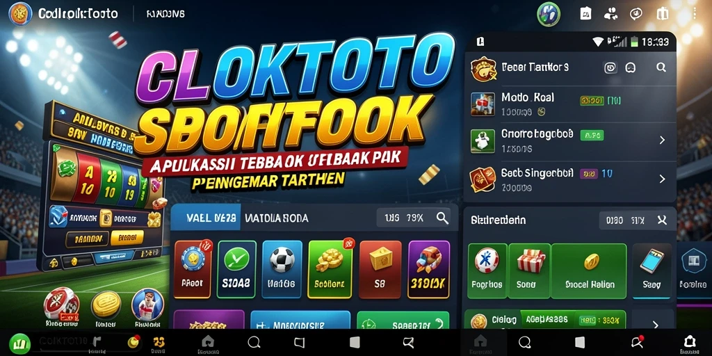 Tampilan gameplay COLOKTOTO dalam aplikasi Sportsbook yang menarik.