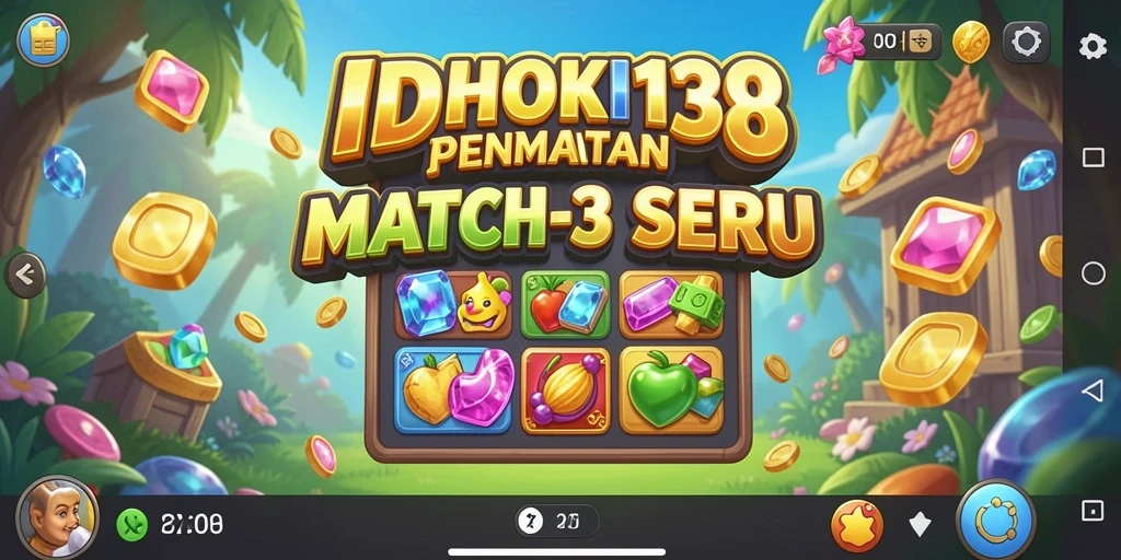 Tangkapan layar IDRHOKI138 memperlihatkan gameplay Match-3 yang mengasyikkan.