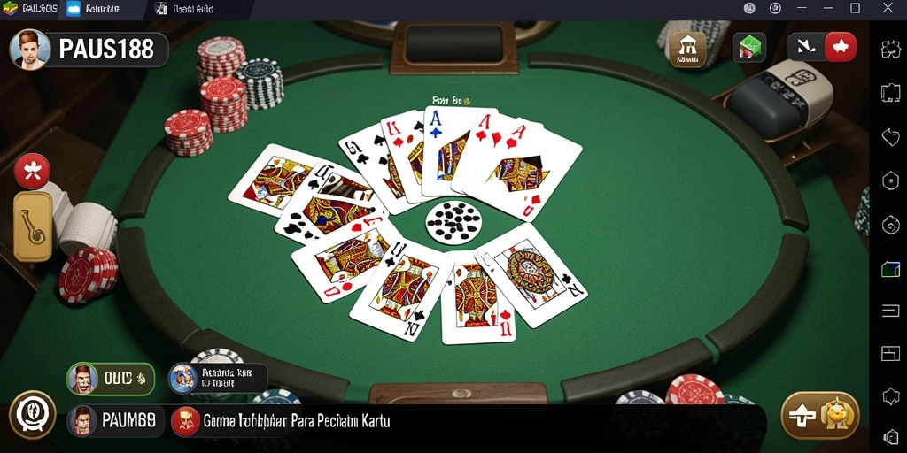Tampilan gameplay Gaple yang menarik di PAUS188.