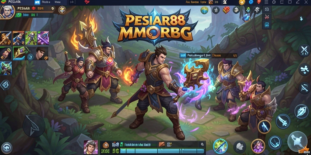 Screenshot gameplay PESIAR88 menampilkan petualangan seru dalam dunia MMORPG.