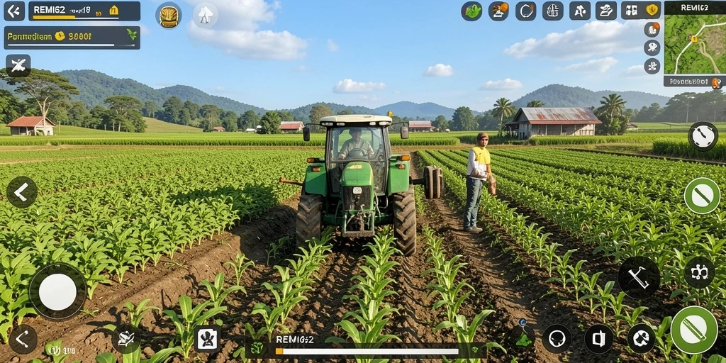 Gameplay REMI62 yang menarik dengan elemen pertanian yang mendalam.